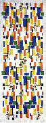 Theo van Doesburg Colour design for a chimney oil painting